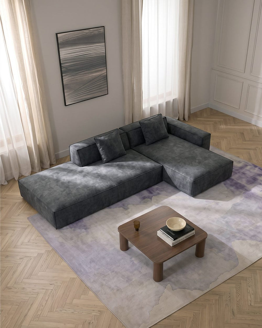 Hoshi HB12 Three Seater Corner, Four Seater Corner Sofa, Suede 产品图 16