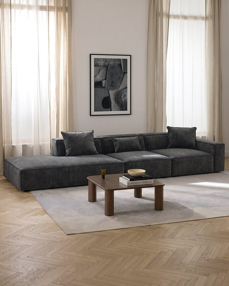 Hoshi HB12 Three Seater Corner, Four Seater Corner Sofa, Suede 产品图 18