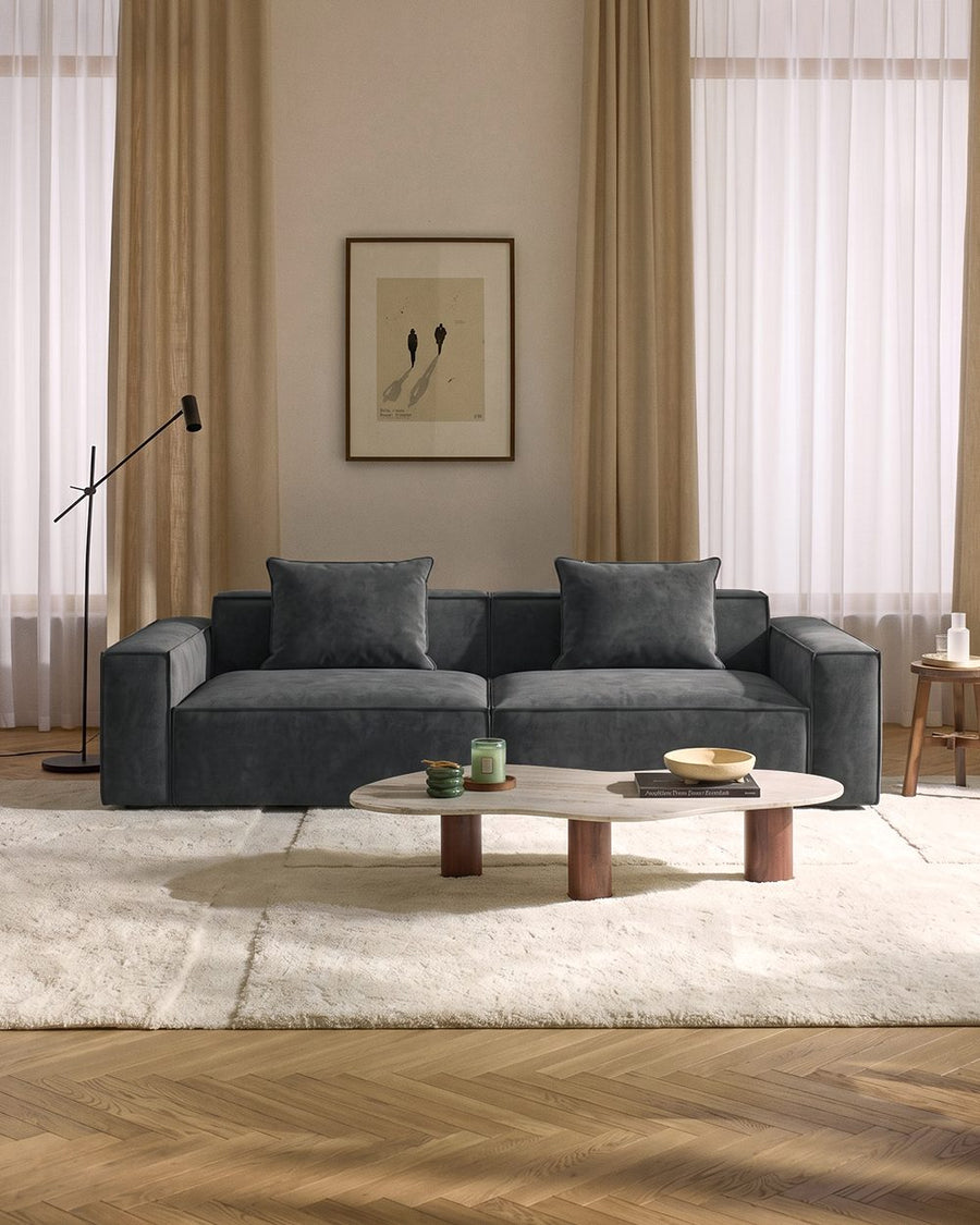 Hoshi HB12 Three Seater Corner, Four Seater Corner Sofa, Suede 产品图 22