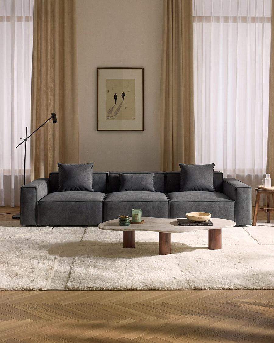 Hoshi HB12 Three Seater Corner, Four Seater Corner Sofa, Suede 产品图 23