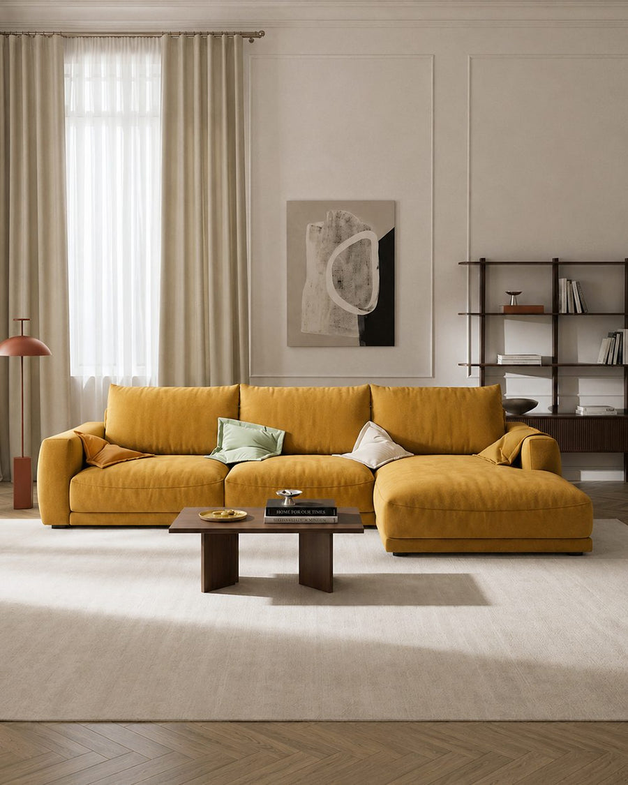 Ethan Knole Three Seater Corner, Four Seater Corner Sofa, Velvet 产品图 15