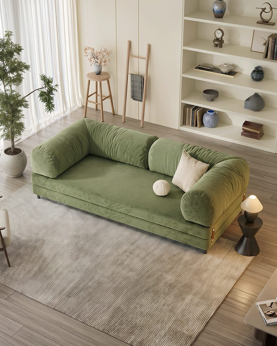 Choudhury Two Seater Sofa Bed, Backrest Washable, Corduroy 产品图 21