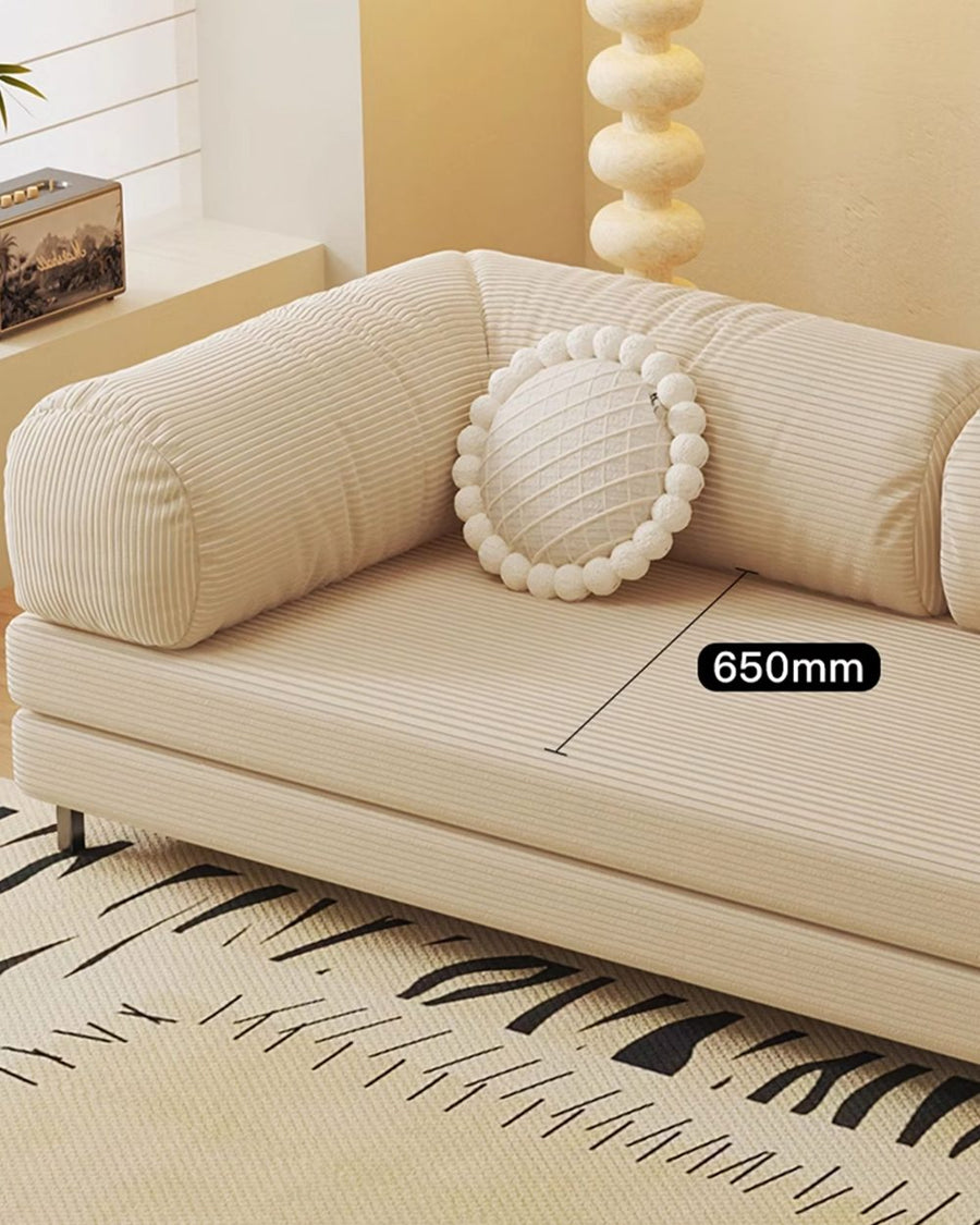 Choudhury Two Seater Sofa Bed, Backrest Washable, Corduroy 产品图 27