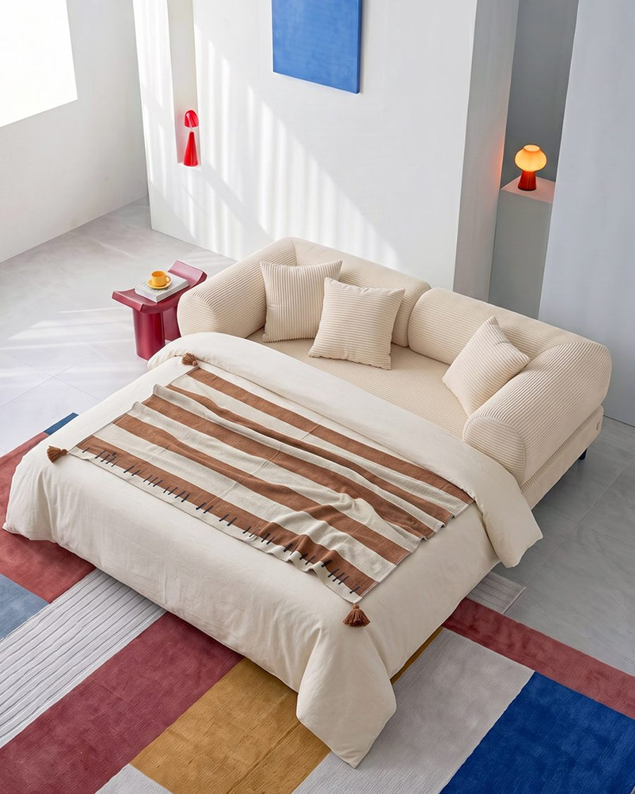 Choudhury Two Seater Sofa Bed, Backrest Washable, Corduroy 产品图 13