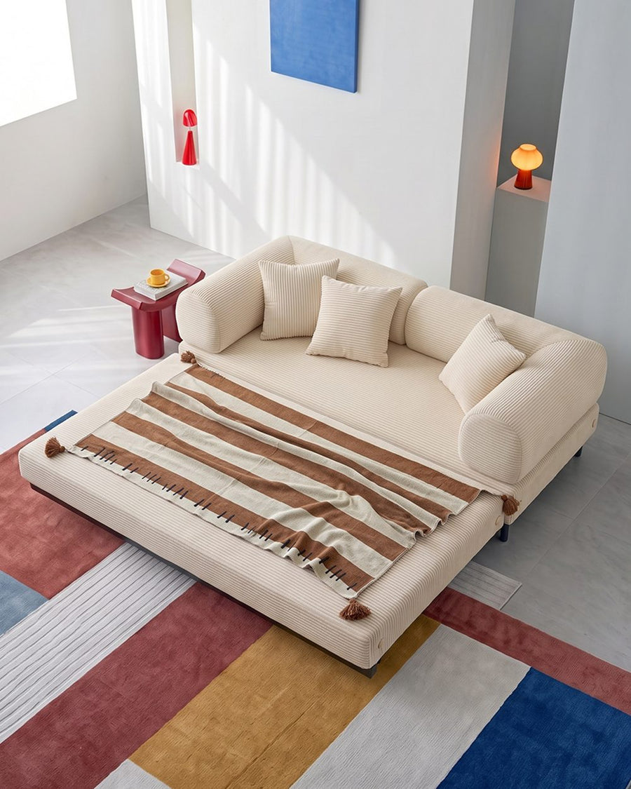 Choudhury Two Seater Sofa Bed, Backrest Washable, Corduroy 产品图 12