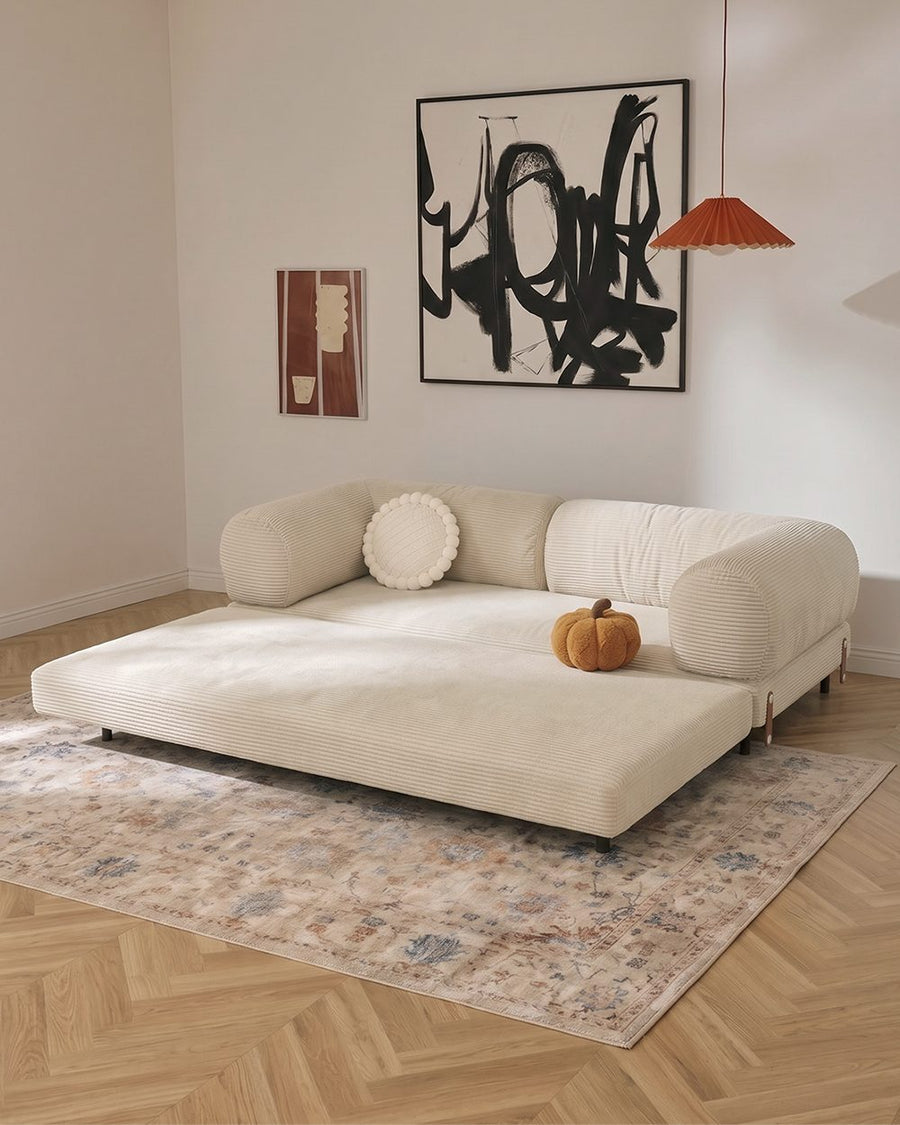Choudhury Two Seater Sofa Bed, Backrest Washable, Corduroy 产品图 18