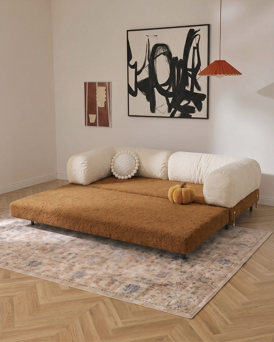 Choudhury Two Seater Sofa Bed, Backrest Washable, Corduroy 产品图 19
