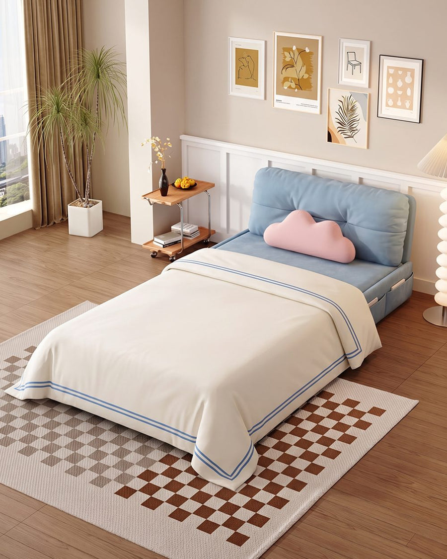 Sokolov Single Seater Sofa Bed, Two Seater Sofa Bed, Blue 产品图 13
