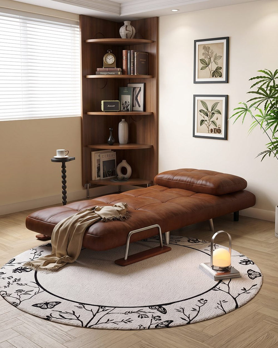 O'Reilly Single Seater Sofa Bed, Brown Leather 产品图 10