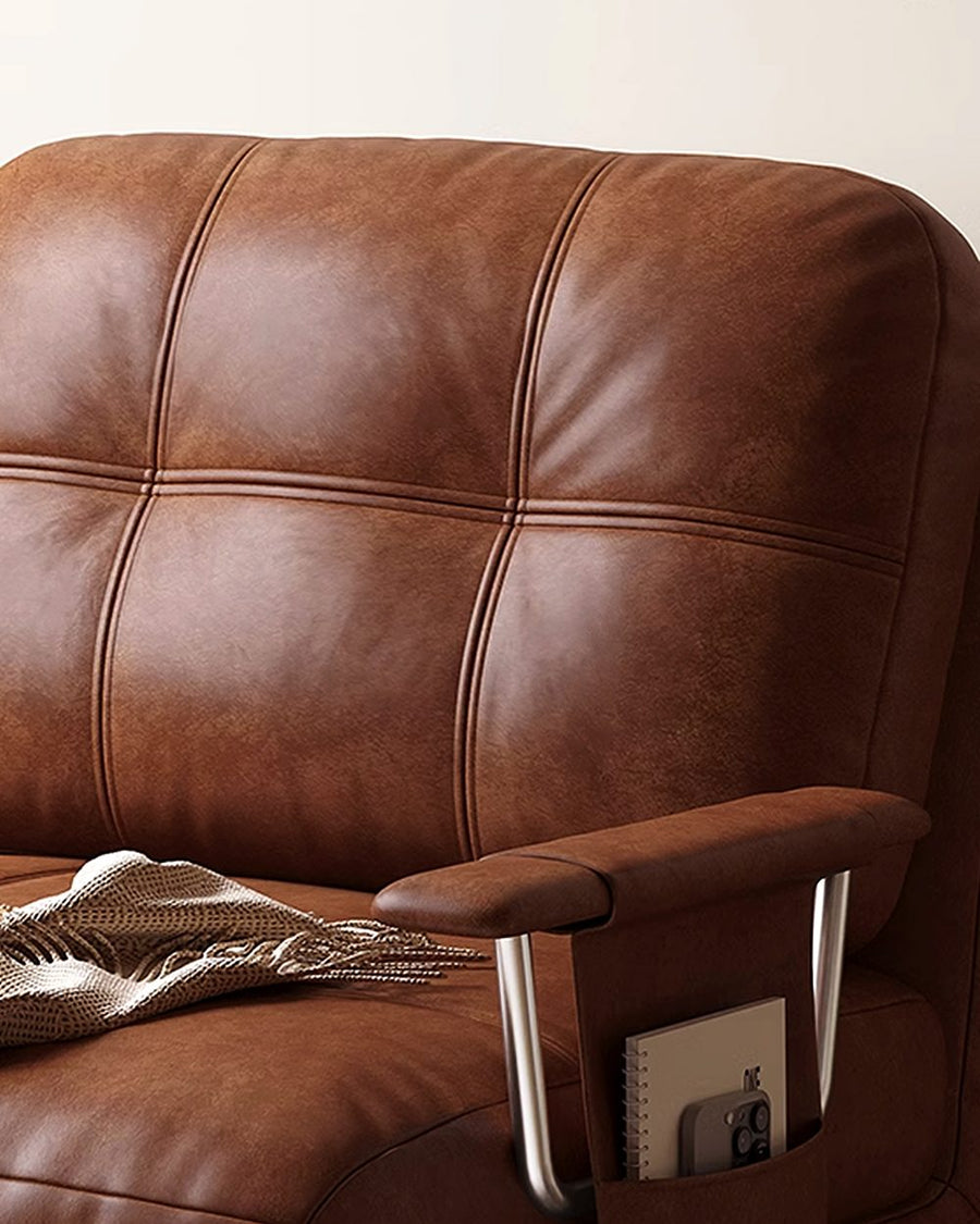 O'Reilly Single Seater Sofa Bed, Brown Leather 产品图 15