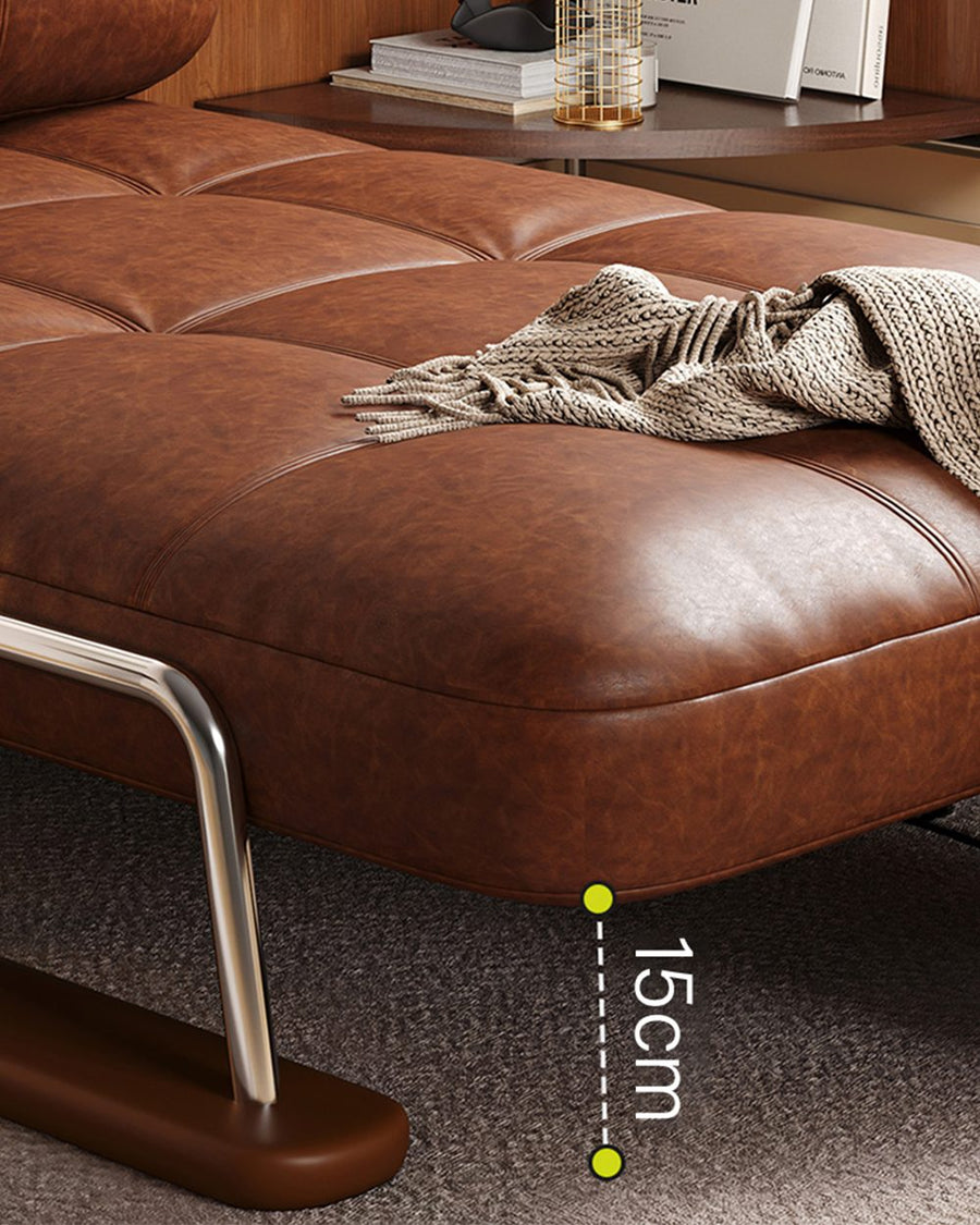 O'Reilly Single Seater Sofa Bed, Brown Leather 产品图 16