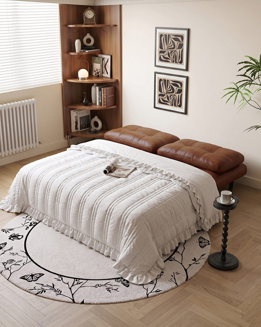 O'Reilly Single Seater Sofa Bed, Brown Leather 产品图 14