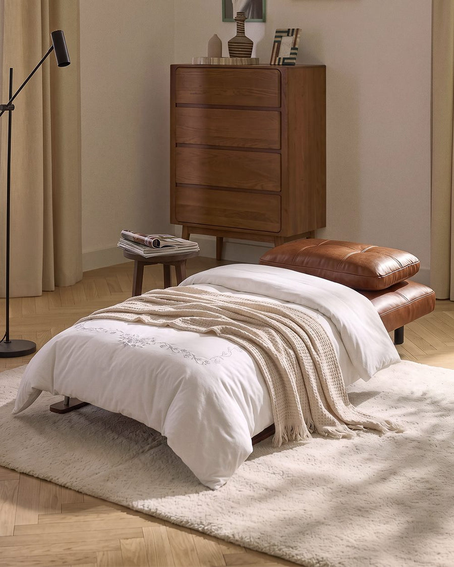 O'Reilly Single Seater Sofa Bed, Brown Leather 产品图 16