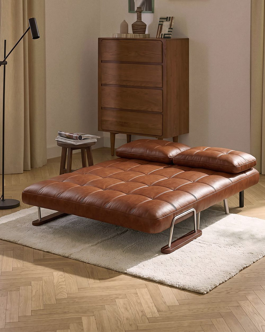 O'Reilly Single Seater Sofa Bed, Brown Leather 产品图 20