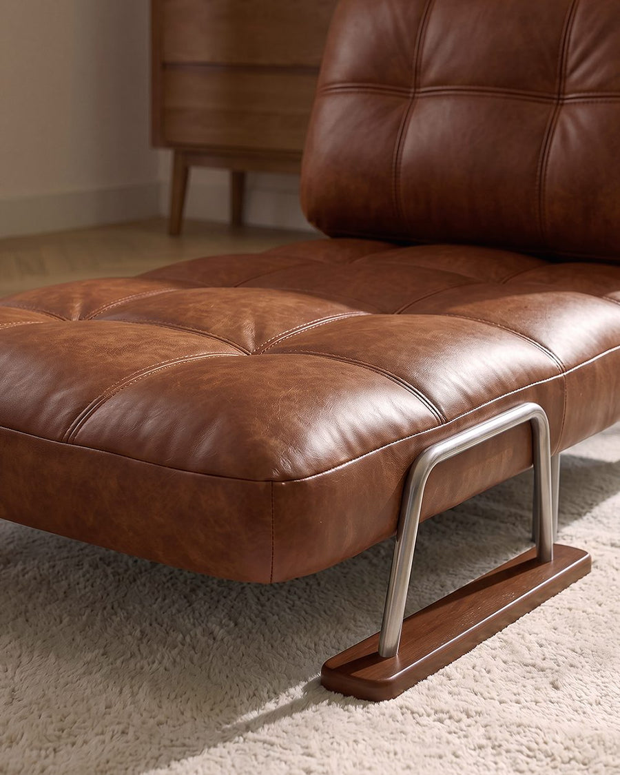 O'Reilly Single Seater Sofa Bed, Brown Leather 产品图 22