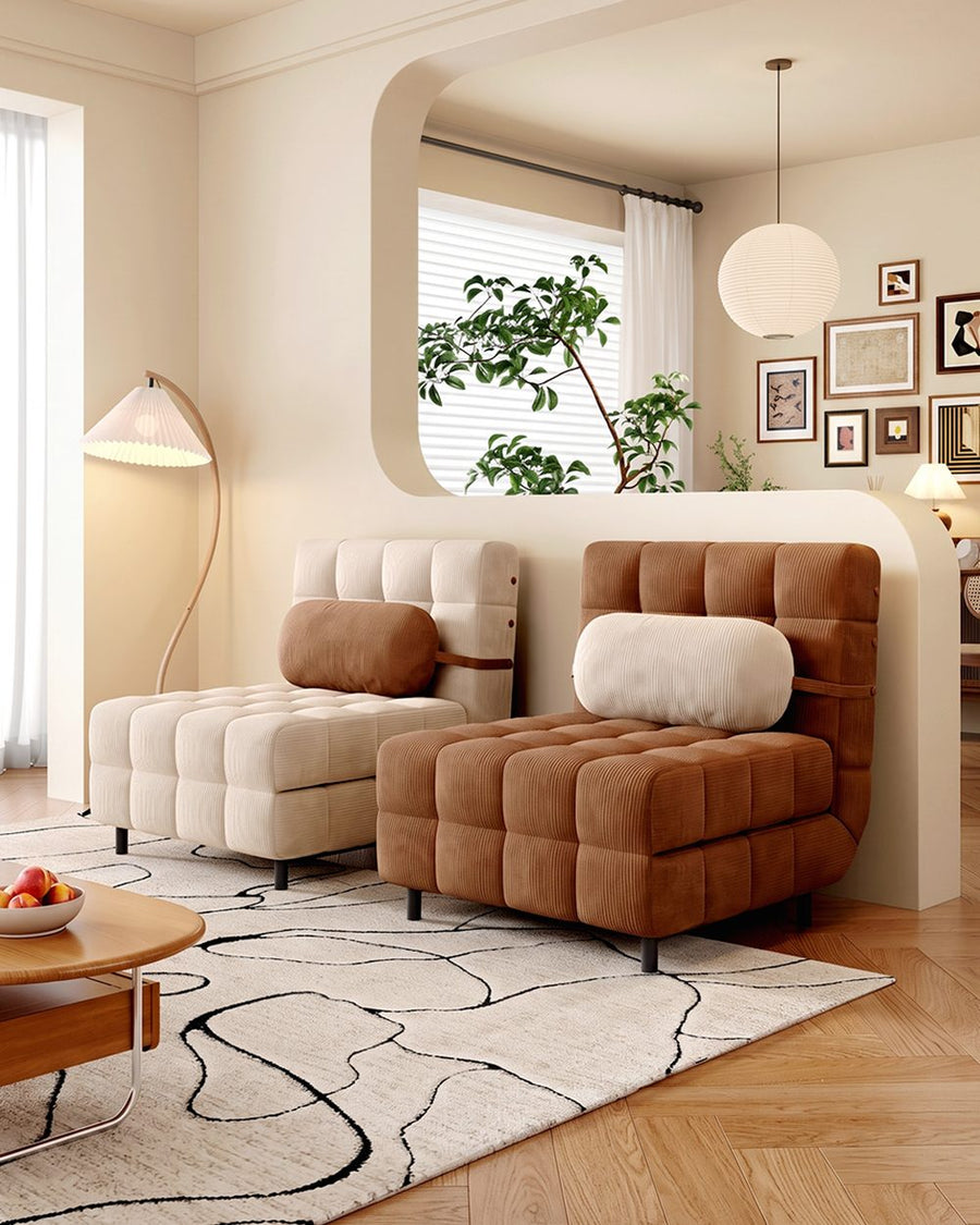 Mendez Single Sofa Bed, Two Seater Sofa Bed, Corduroy 产品图 9