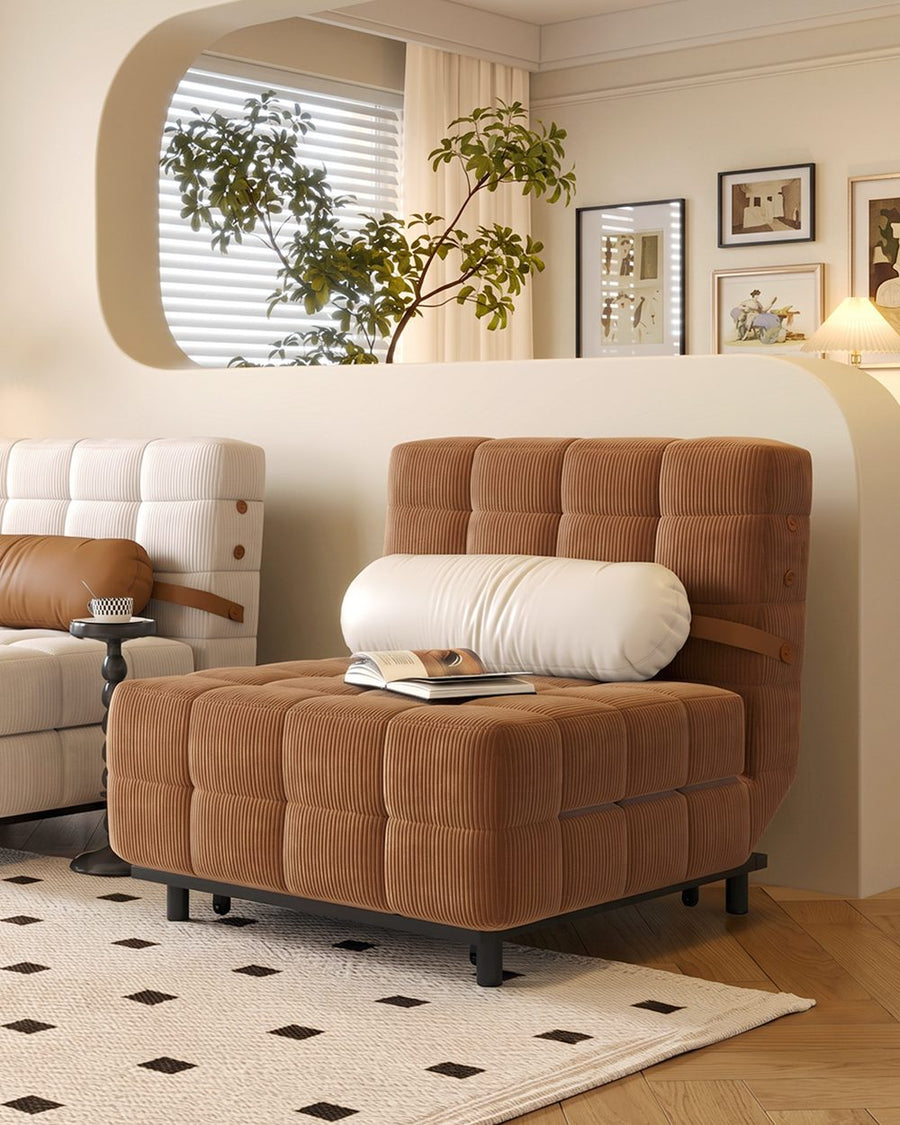 Mendez Single Sofa Bed, Two Seater Sofa Bed, Corduroy 产品图 12