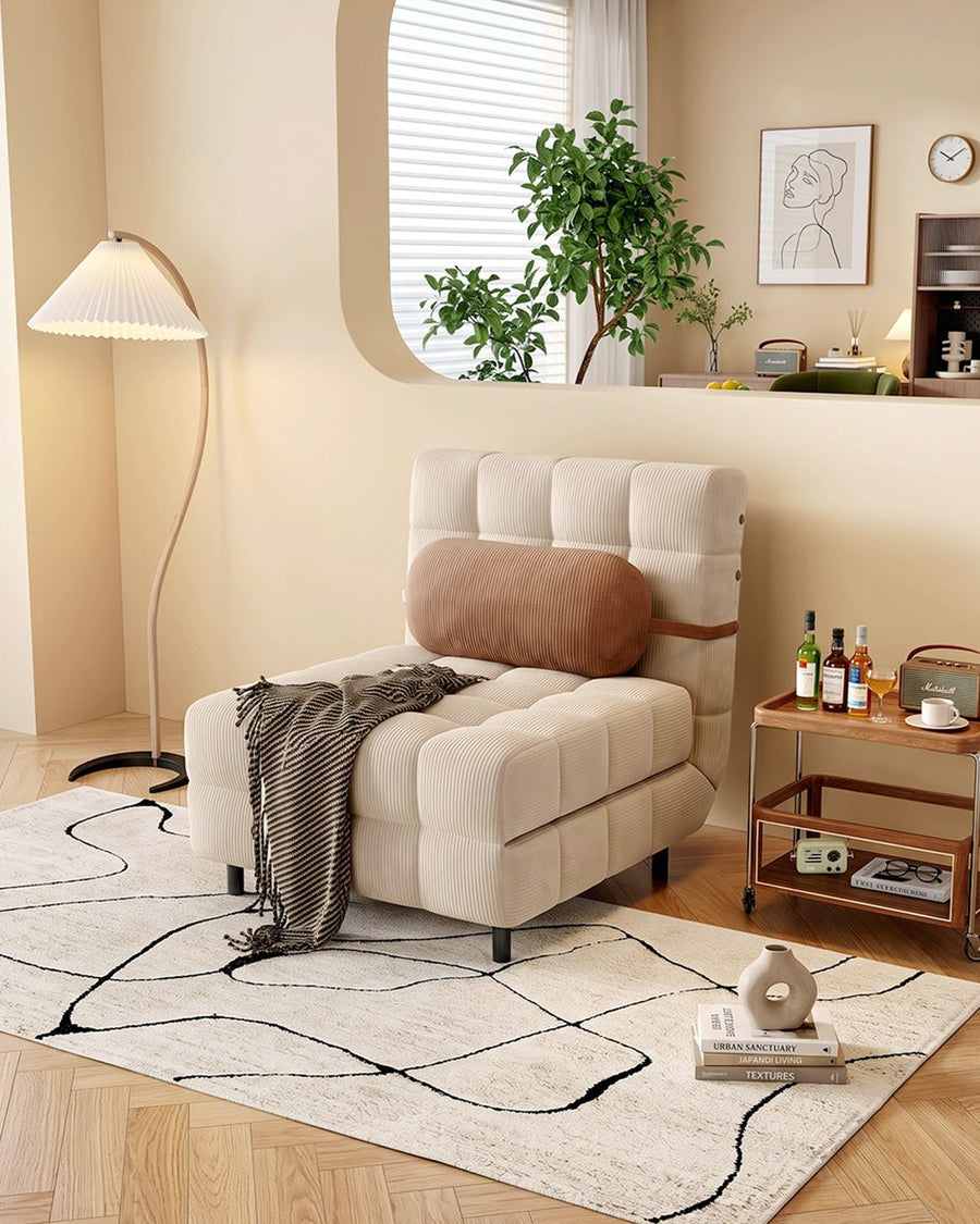 Mendez Single Sofa Bed, Two Seater Sofa Bed, Corduroy 产品图 13
