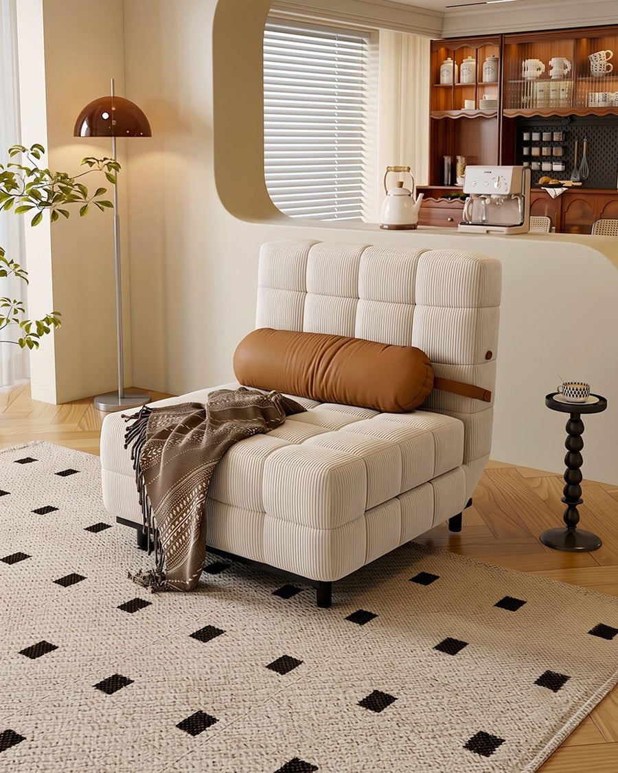 Mendez Single Sofa Bed, Two Seater Sofa Bed, Corduroy 产品图 15