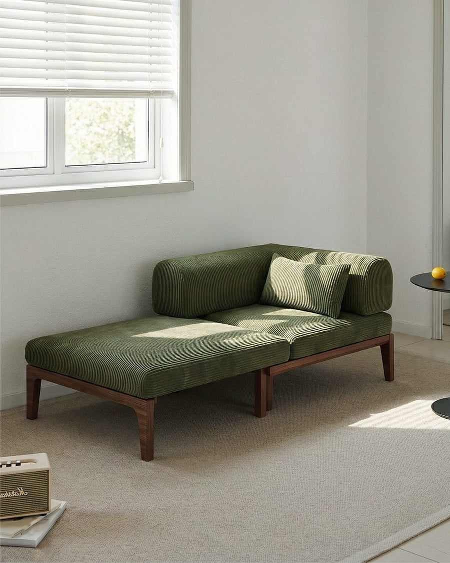 Al-Farsi Corner Sofa Bed, Single Sofa Chair, Corduroy 产品图 15