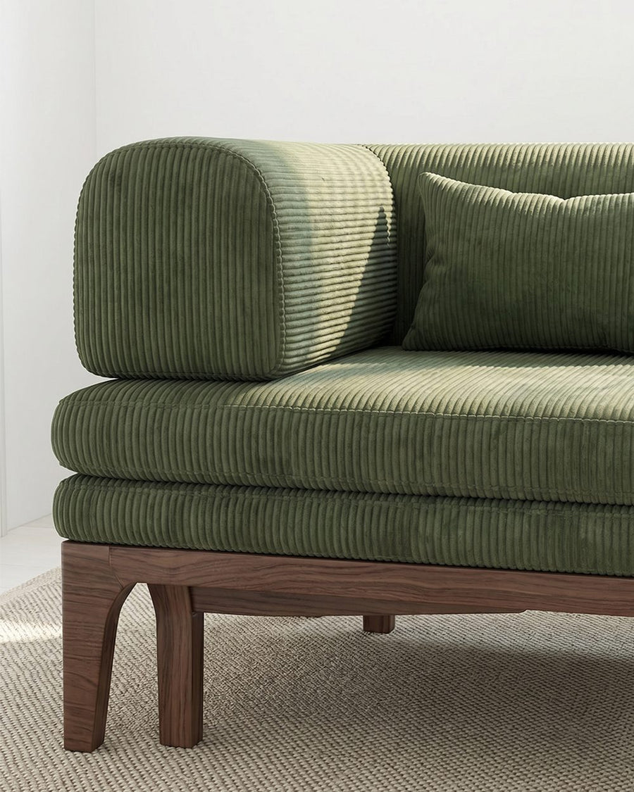 Al-Farsi Corner Sofa Bed, Single Sofa Chair, Corduroy 产品图 21
