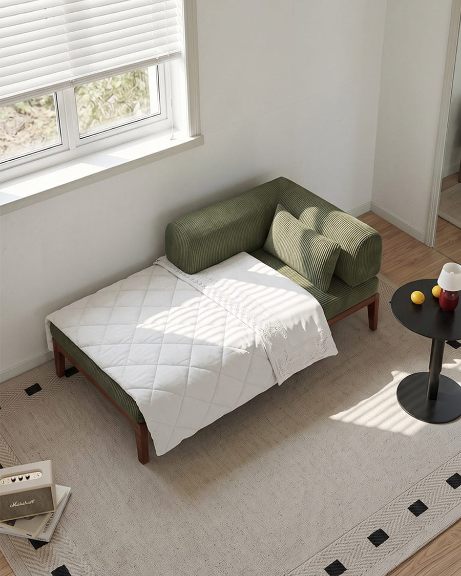 Al-Farsi Corner Sofa Bed, Single Sofa Chair, Corduroy 产品图 16