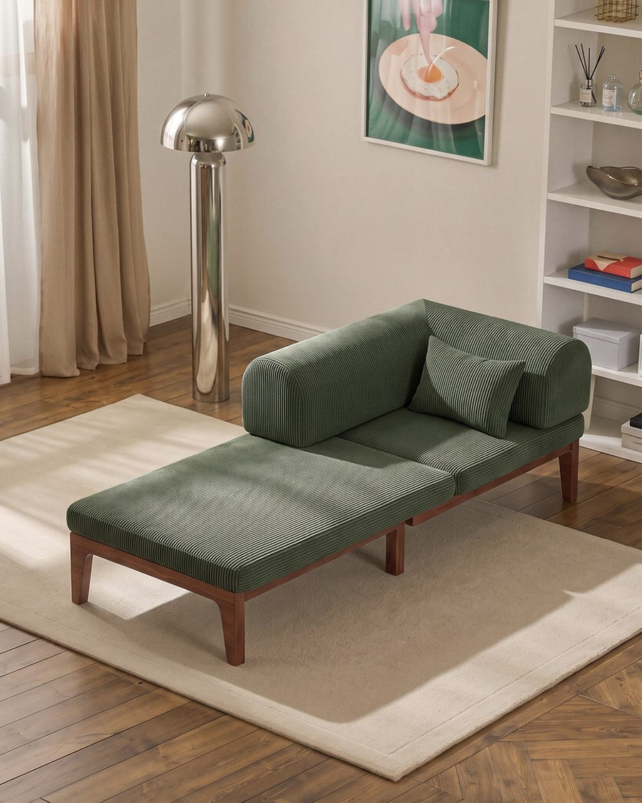 Al-Farsi Corner Sofa Bed, Single Sofa Chair, Corduroy 产品图 20