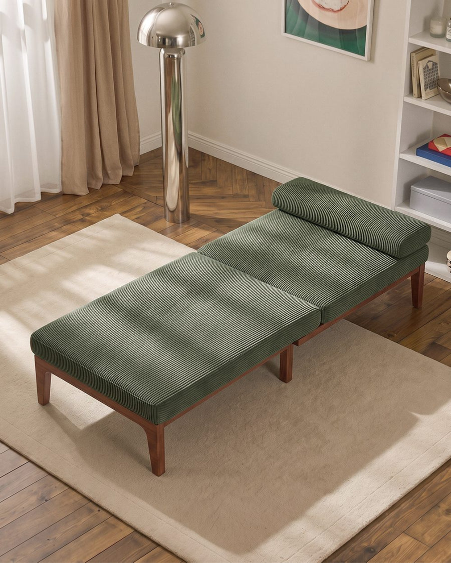 Al-Farsi Corner Sofa Bed, Single Sofa Chair, Corduroy 产品图 21