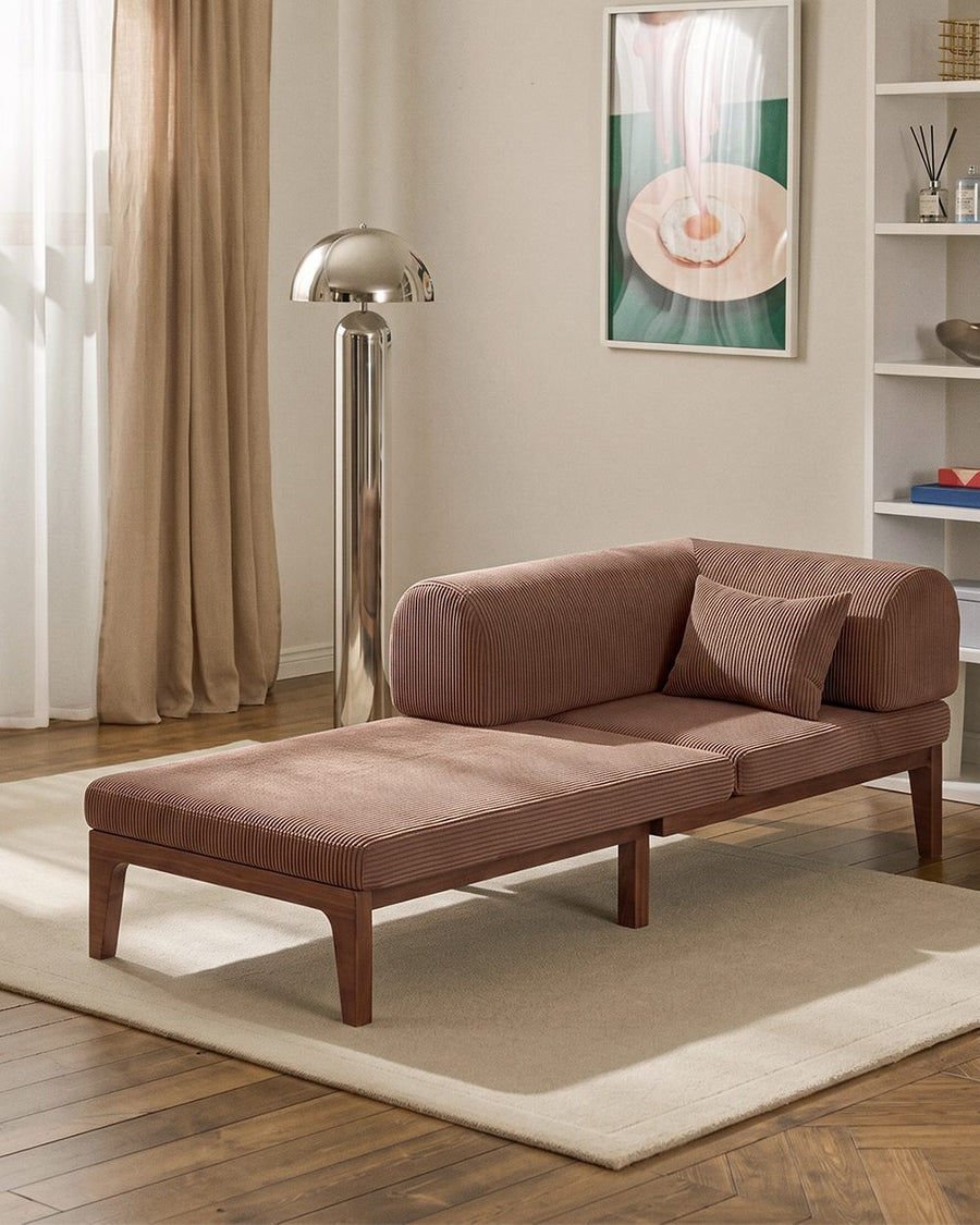 Al-Farsi Corner Sofa Bed, Single Sofa Chair, Corduroy 产品图 25