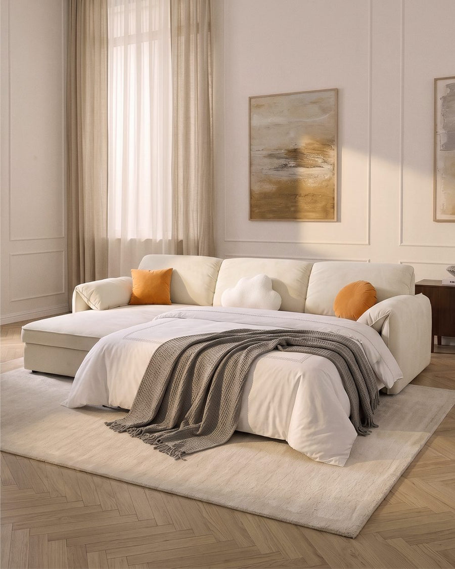 Bhatnagar Three Seater Corner Sofa Bed With Storage 产品图 11