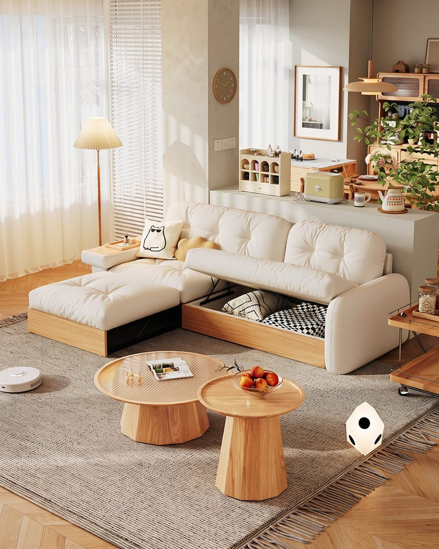 Caballero Three Seater Corner Sofa Bed, Three Seater Sofa, Leathaire 产品图 13