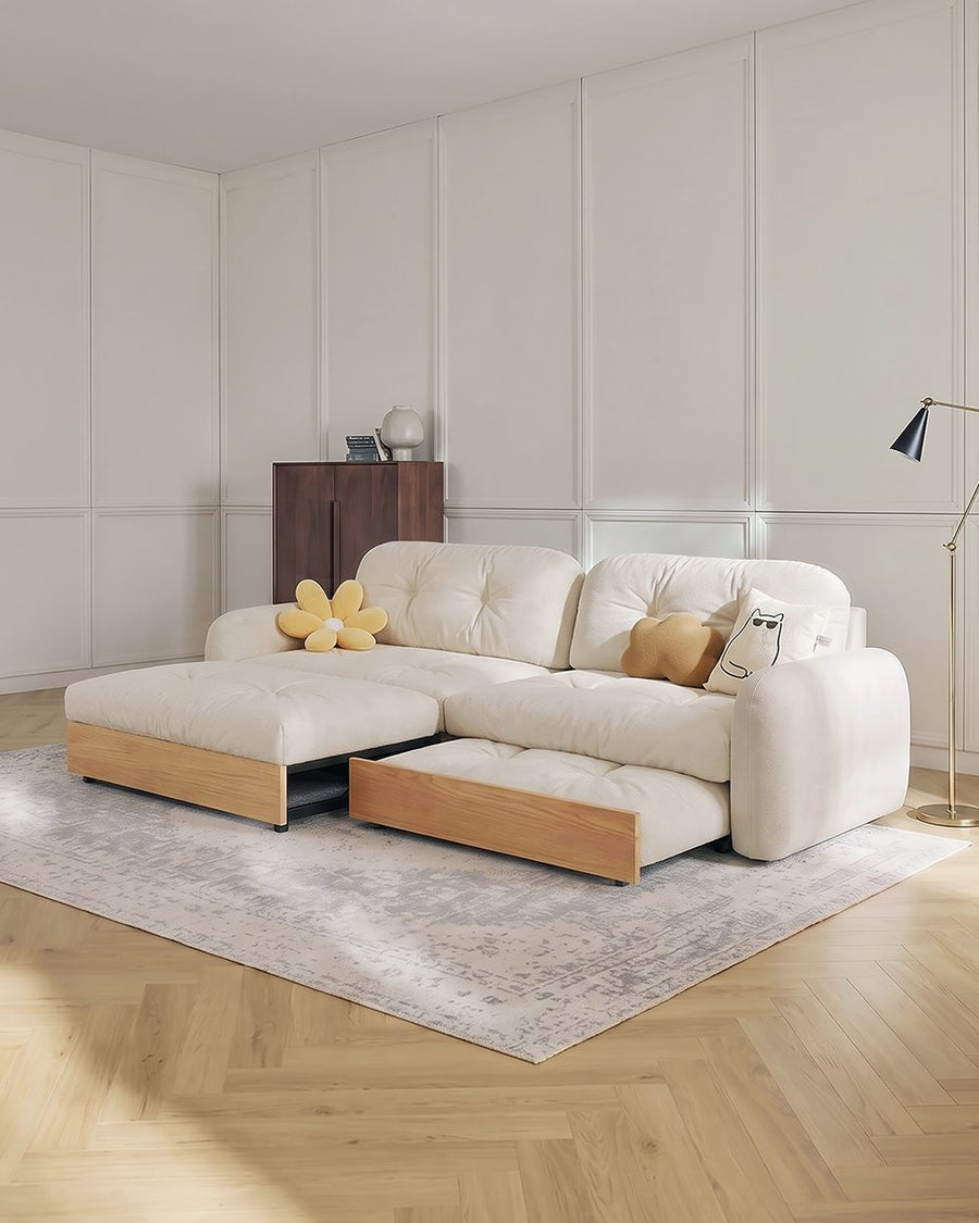 Caballero Three Seater Corner Sofa Bed, Three Seater Sofa, Leathaire 产品图 21