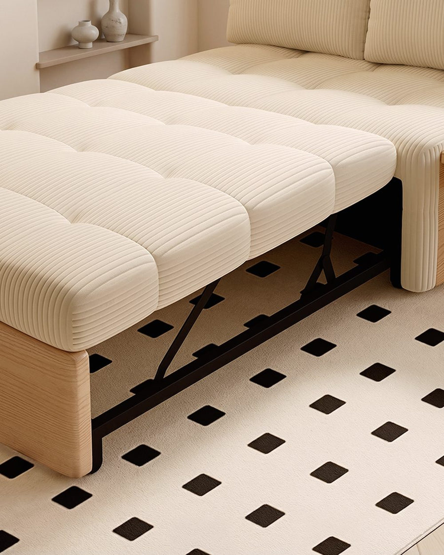 Makhmud Single Seater Sofa Bed With Foldable Side Table & Phone Holder, Corduroy 产品图 25