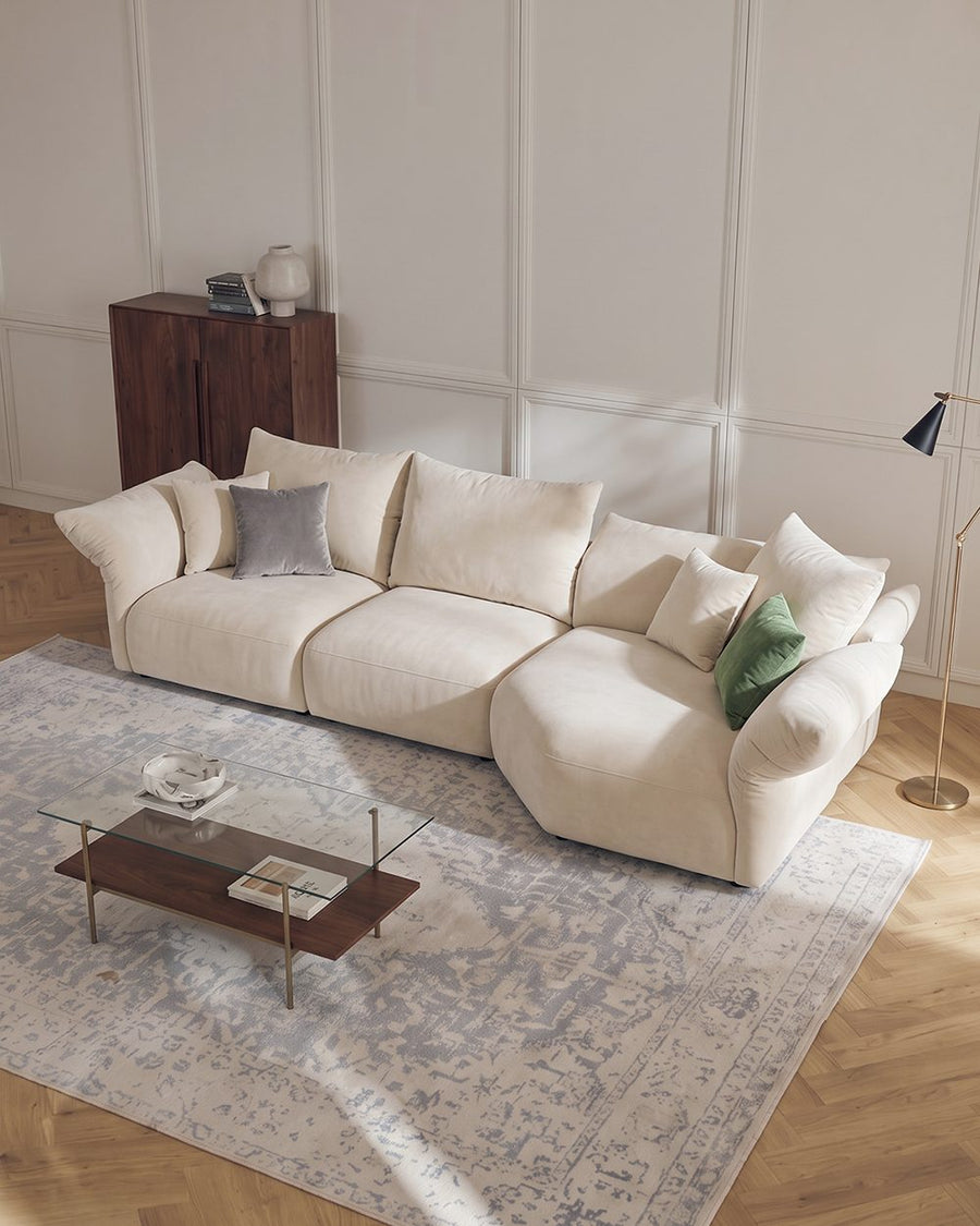Berisha Petal Three Seater Corner Sofa, Four Seater Curved Sofa 产品图 23