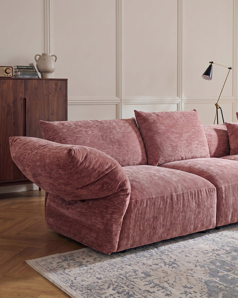 Berisha Petal Three Seater Corner Sofa, Four Seater Curved Sofa 产品图 19