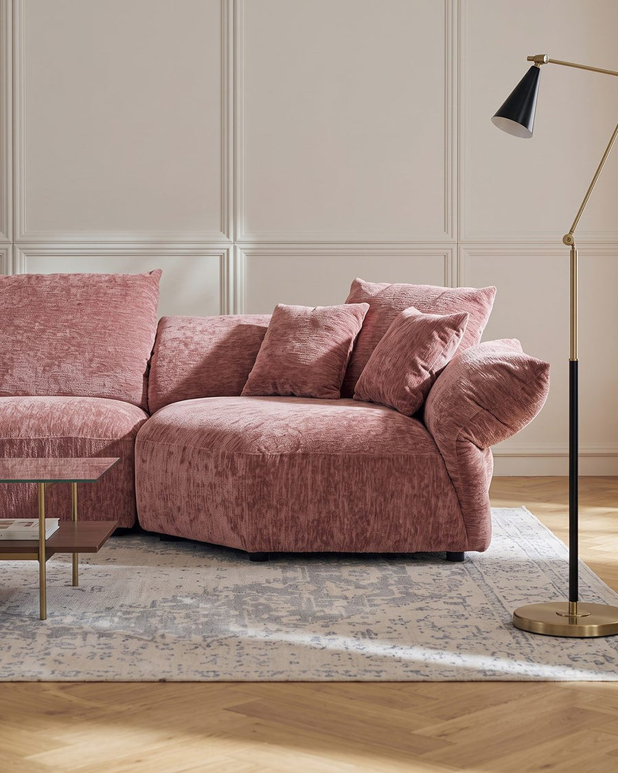Berisha Petal Three Seater Corner Sofa, Four Seater Curved Sofa 产品图 20