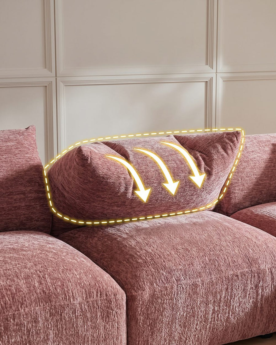Berisha Petal Three Seater Corner Sofa, Four Seater Curved Sofa 产品图 21
