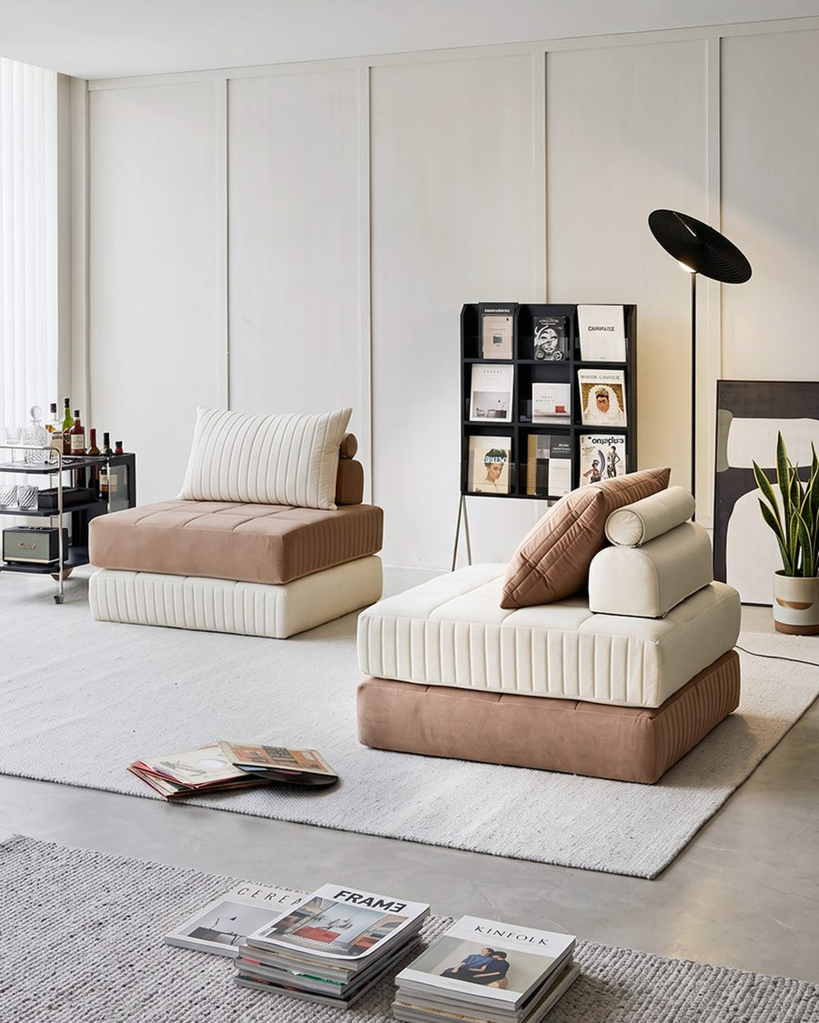 Rios Lazy Sofa Bed, Single Sofa Bed, Leathaire 产品图 9