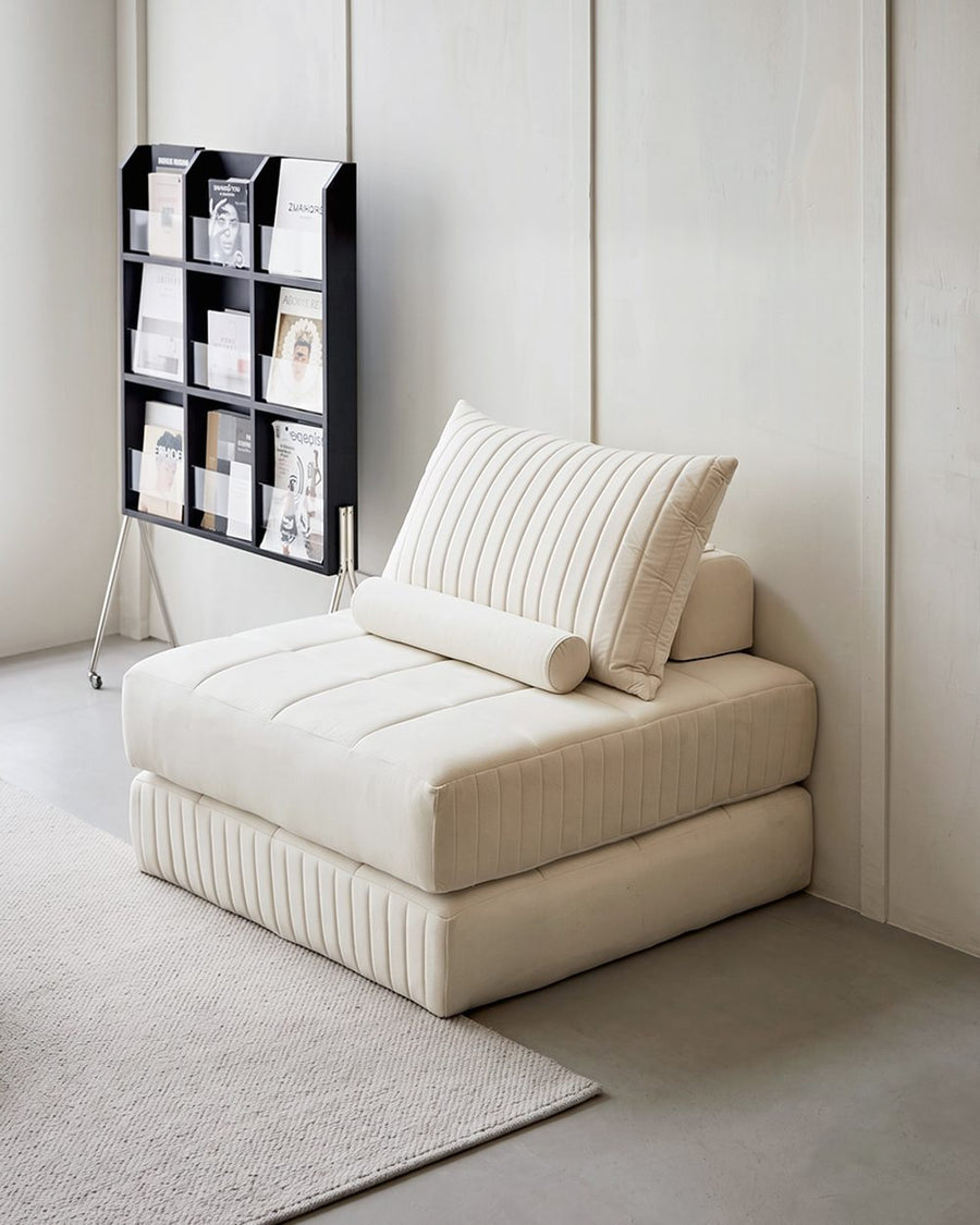 Rios Lazy Sofa Bed, Single Sofa Bed, Leathaire 产品图 12