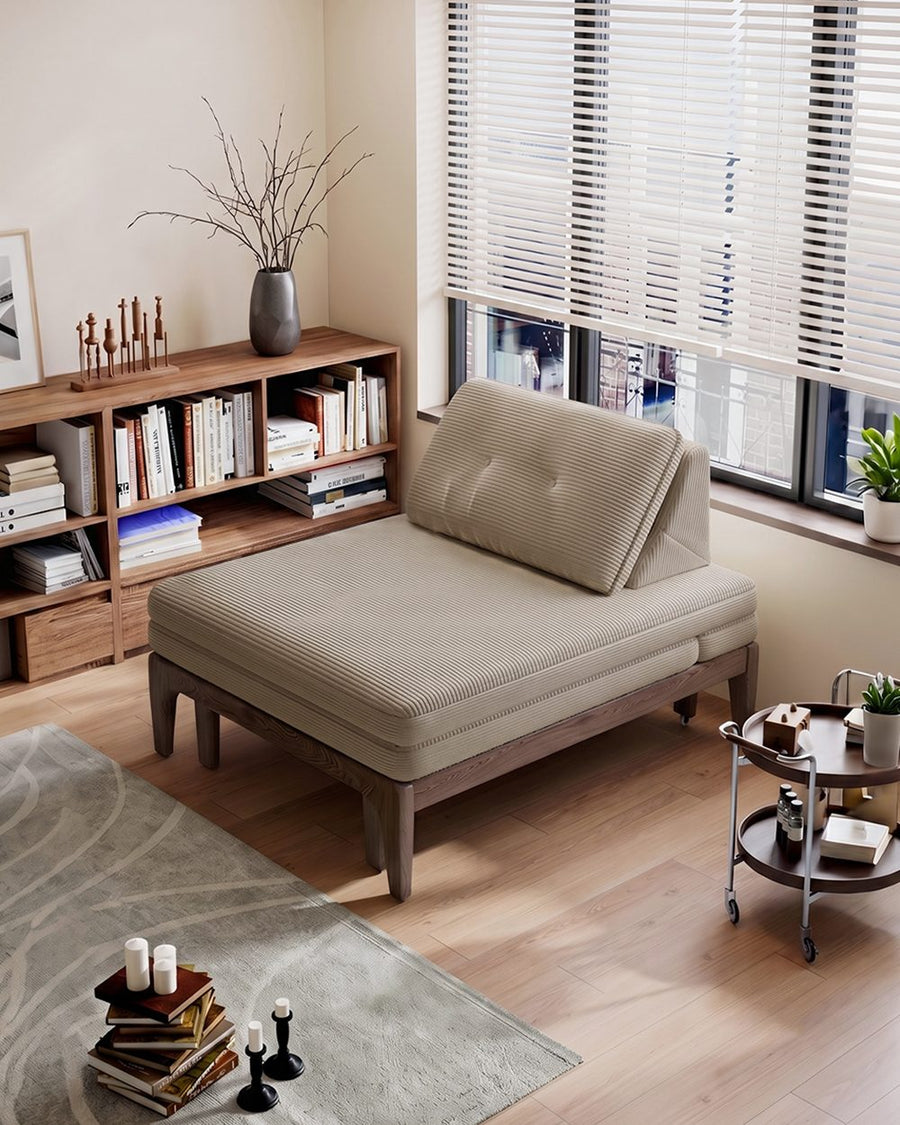 Ranjan Single Sofa Bed, Small 2 Seater Sofa Bed, Corduroy 产品图 11