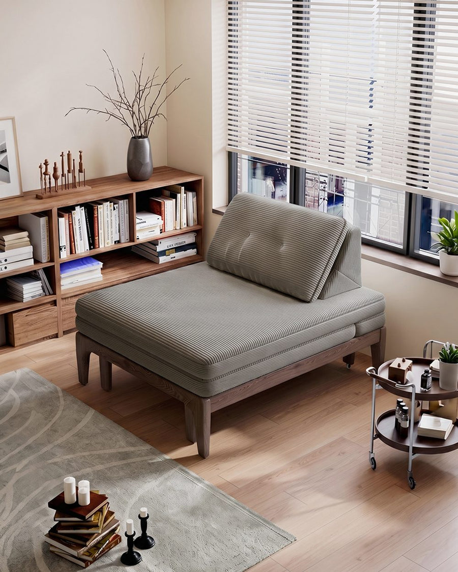 Ranjan Single Sofa Bed, Small 2 Seater Sofa Bed, Corduroy 产品图 12