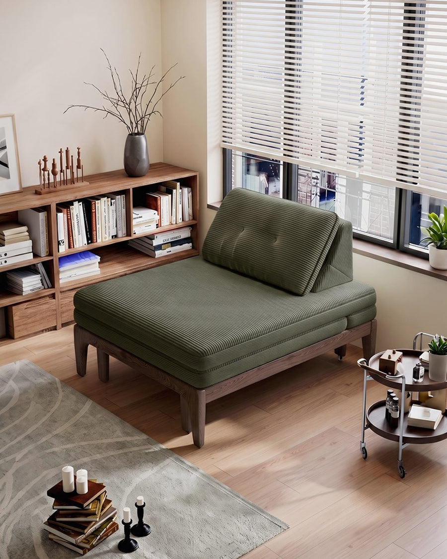 Ranjan Single Sofa Bed, Small 2 Seater Sofa Bed, Corduroy 产品图 13