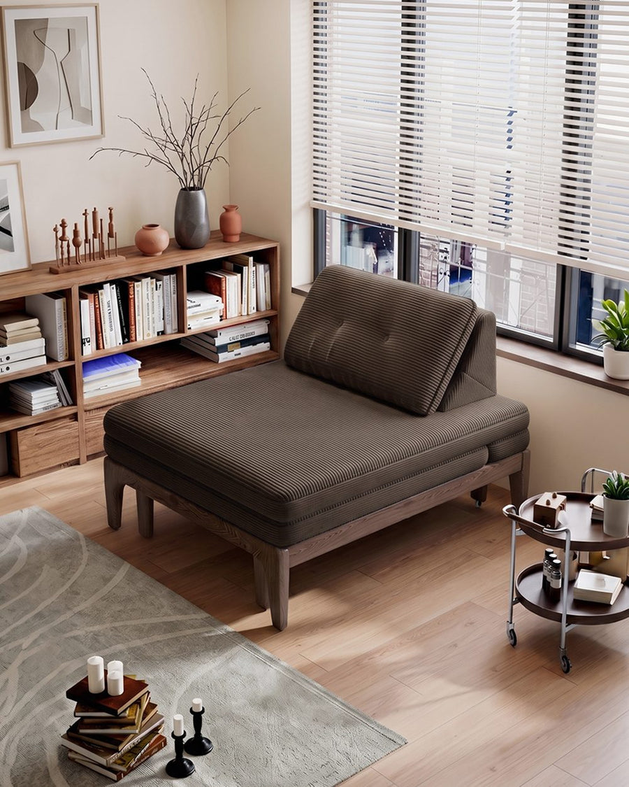Ranjan Single Sofa Bed, Small 2 Seater Sofa Bed, Corduroy 产品图 14