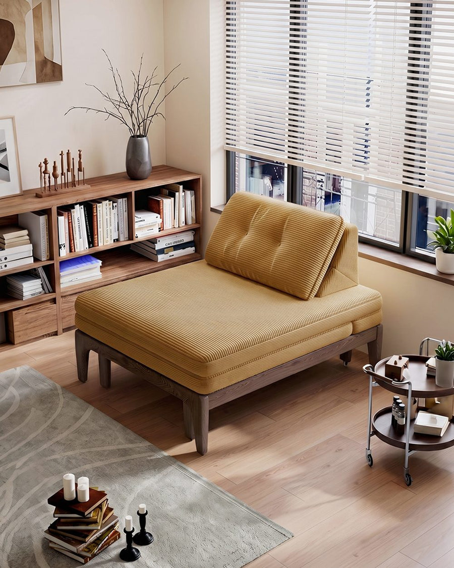 Ranjan Single Sofa Bed, Small 2 Seater Sofa Bed, Corduroy 产品图 15