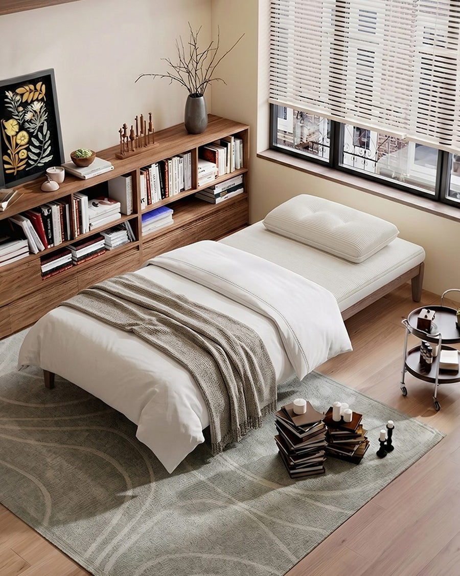 Ranjan Single Sofa Bed, Small 2 Seater Sofa Bed, Corduroy 产品图 13