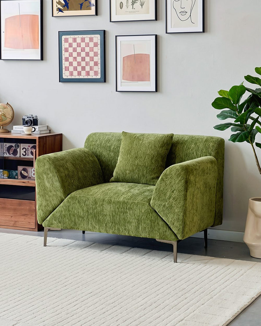 Qadir Deformable Sofa Bed, Armchair, Green 产品图 9