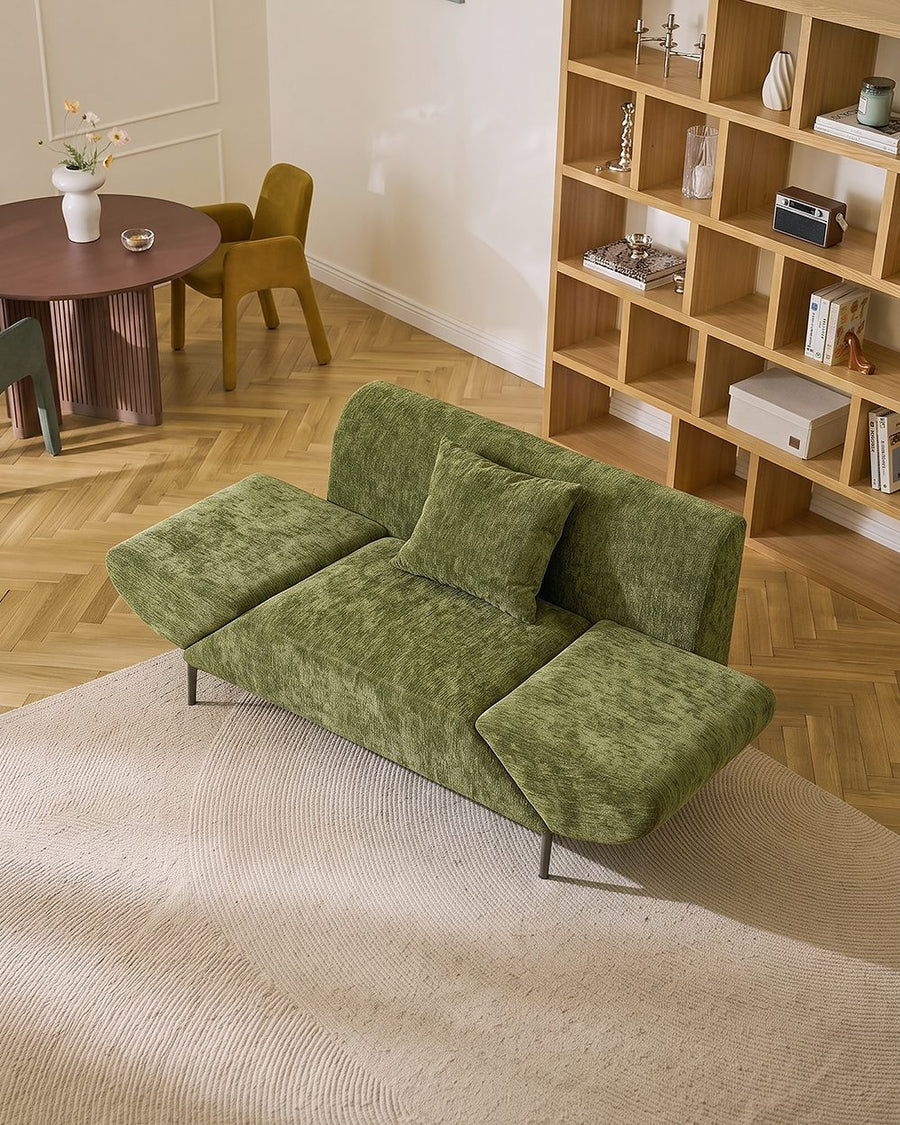 Qadir Deformable Sofa Bed, Armchair, Green 产品图 17
