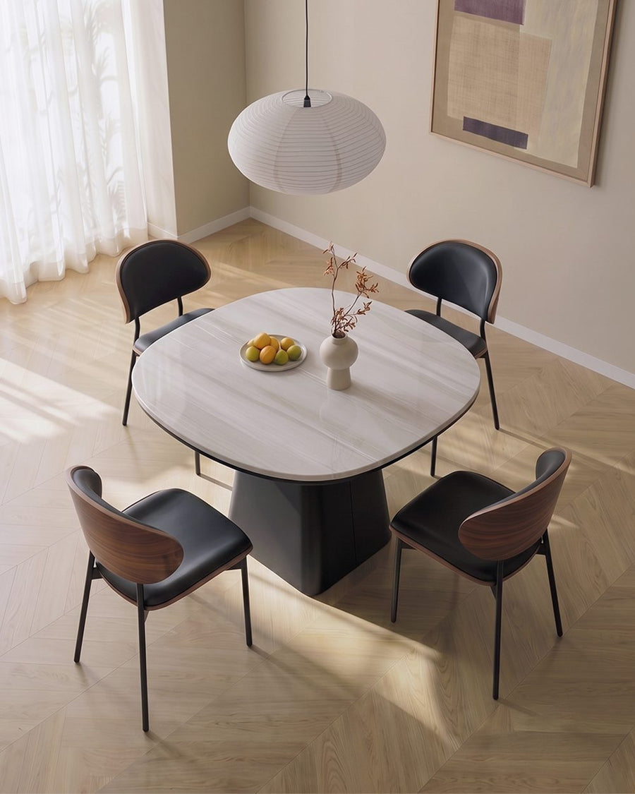 Prabal Square Dining Table, Marble 产品图 11