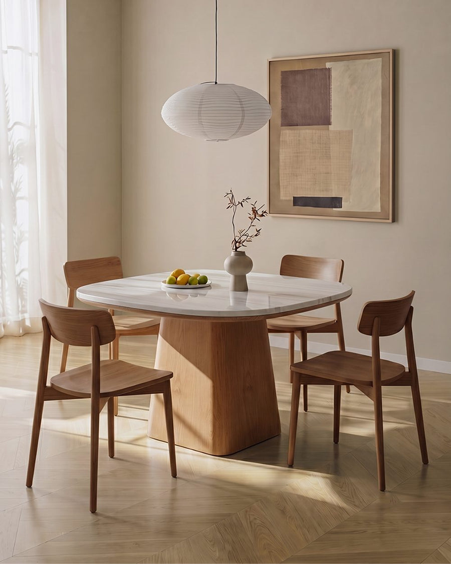 Prabal Square Dining Table, Marble 产品图 12