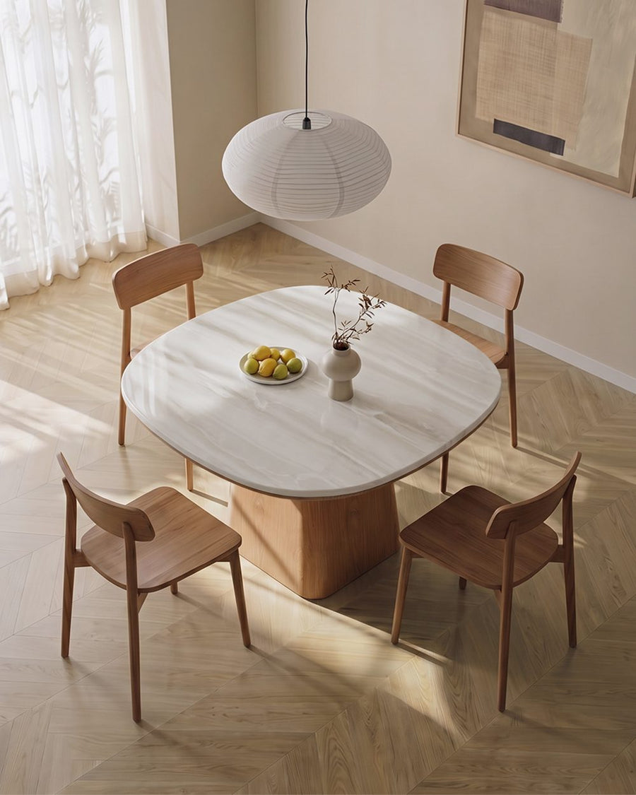 Prabal Square Dining Table, Marble 产品图 13
